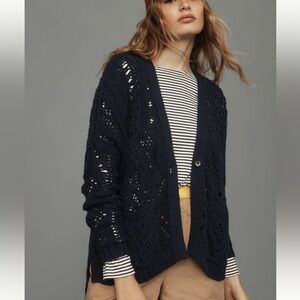 NWT - Pilcro Open-Stitch Cardigan Sweater